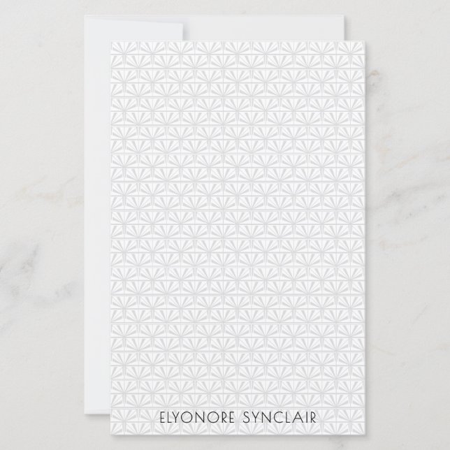 Personalised Minimal Elegant Geometric Art Deco (Front)