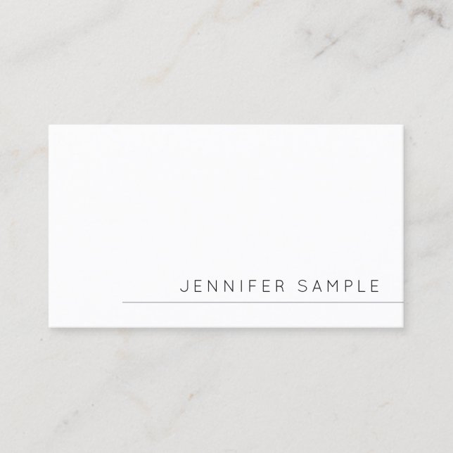 Personalised Minimal Modern Template Stylish Cute Business Card (Front)