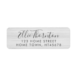 Personalised Minimal Shabby Chic Return Address
