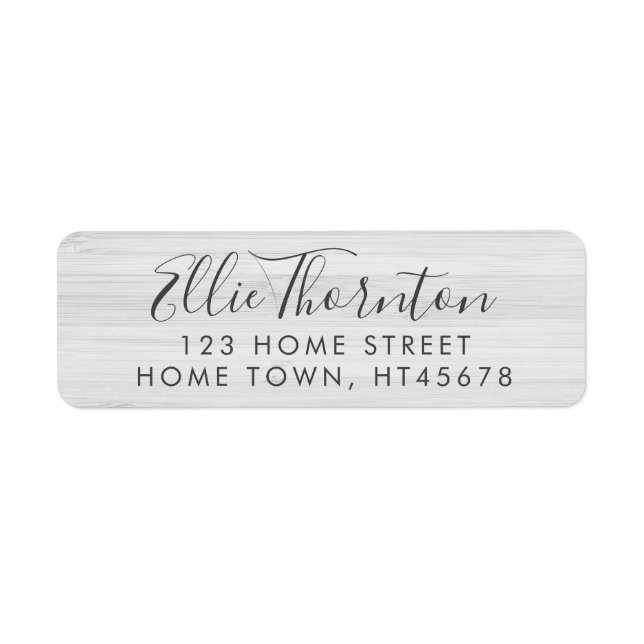 Personalised Minimal Shabby Chic Return Address (Front)