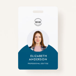 personalised Minimalist Business Employee  ID Badge