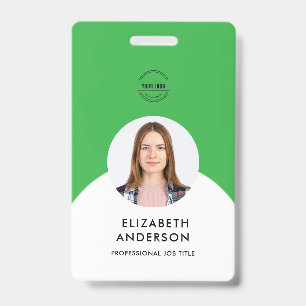 personalised Minimalist Business Employee  ID Badge