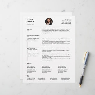 Personalised Minimalist Clean Resume Template