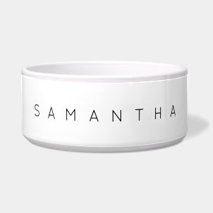 Personalised Minimalist Dog or Cat Pet Water Bowl