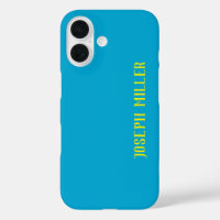Personalised Minimalist, Elegant Blue and Yellow
