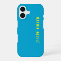 Personalised Minimalist, Elegant Blue and Yellow