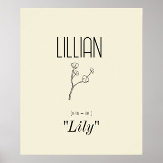 Personalised Minimalist Floral Wall Art 