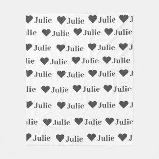 Personalised Minimalist Heart Blanket