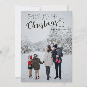 Personalised Minimalist Merry Christmas Card