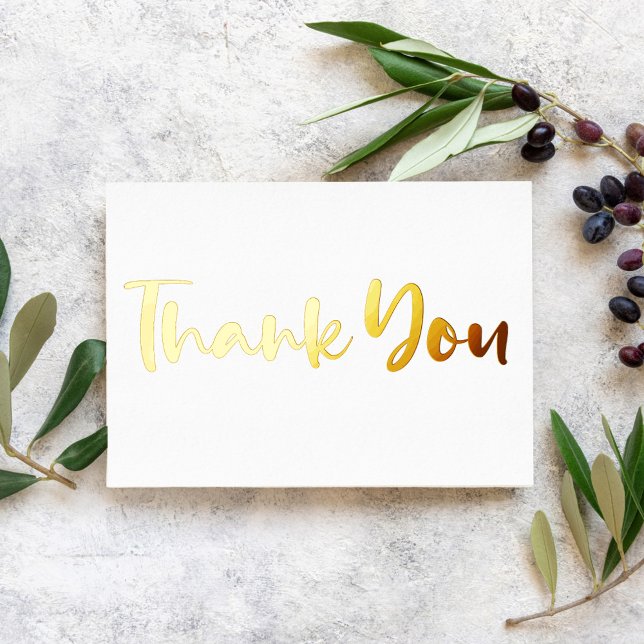     Personalised Minimalist Modern White Thank You (Creator Uploaded)