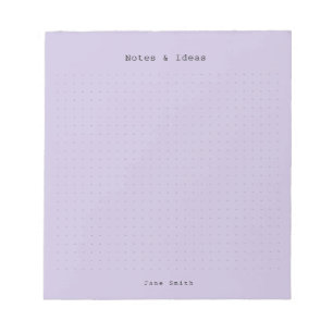 Personalised Minimalist Notes & Ideas (purple)