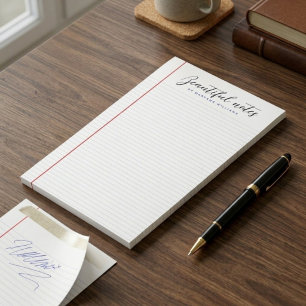 Personalised Minimalist Notes, Simply Lined Paper Post-it Notes
