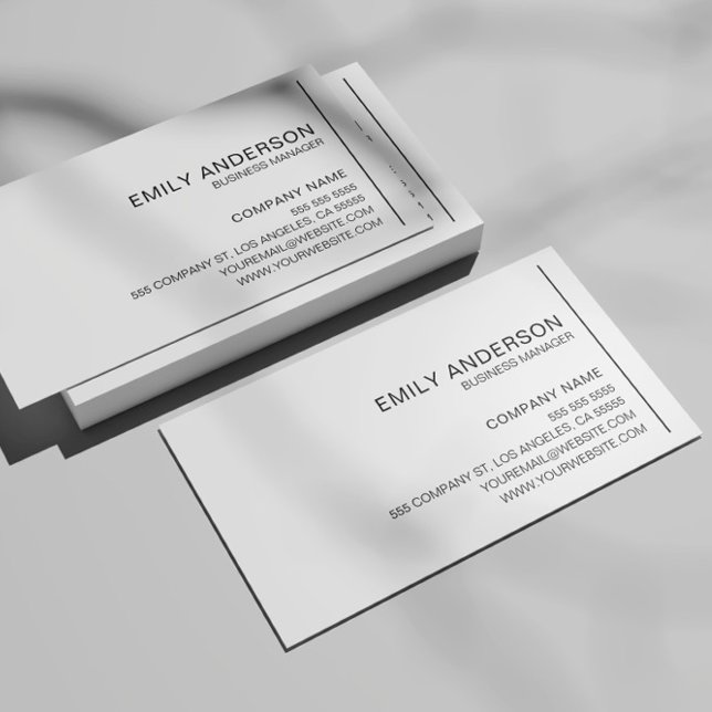 Personalised Minimalist Professional Business Card (Create your own Minimalist Professional Business Card by MINTIC DESIGN STUDIO)