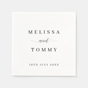 Personalised Minimalist Simple Style Elegant  Napkin