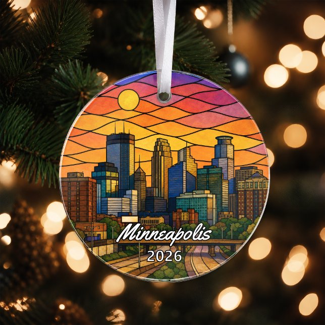 Personalised Minneapolis Acrylic Ornament, Custom  Ornament (Creator Uploaded)