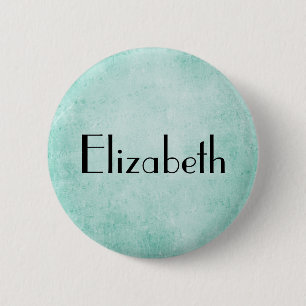 Personalised Mint Green Vintage paper texture 6 Cm Round Badge