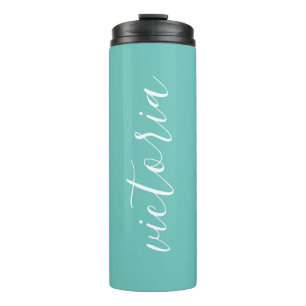 Personalised Mint Teal Thermal Tumbler