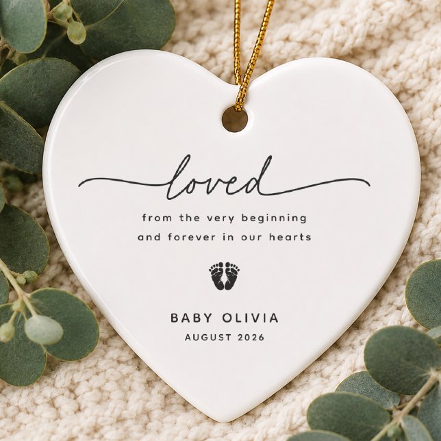 Personalised Miscarriage Memorial Ornament (Creator Uploaded)