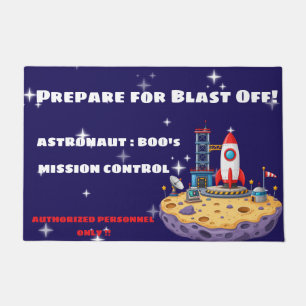 Personalised Mission Control Space Kids Rug
