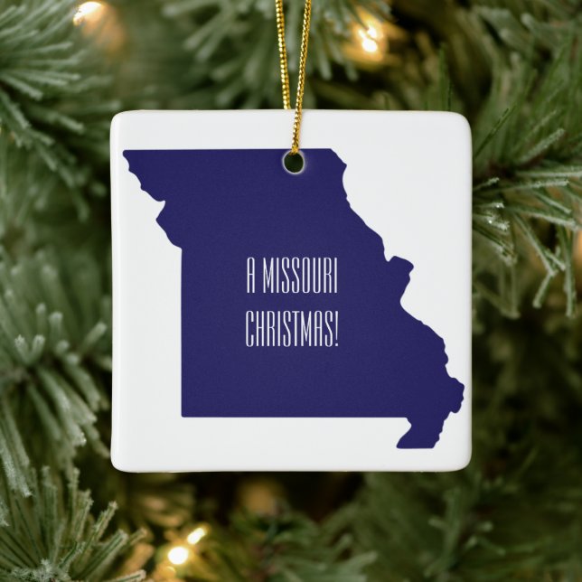 Personalised Missouri State Christmas Ornament (Tree)