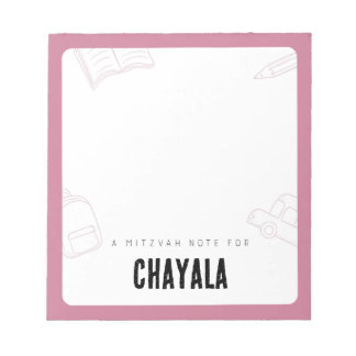 Personalised Mitzvah Notes