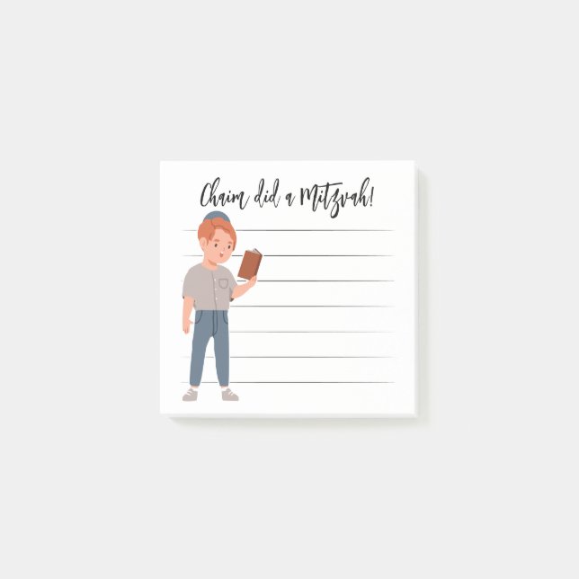 Personalised Mitzvah Notes (Front)