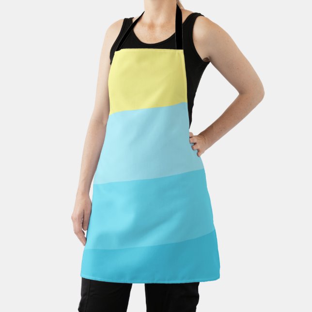 Personalised Mixed Colour Stripe with Your Flair Apron (Insitu)