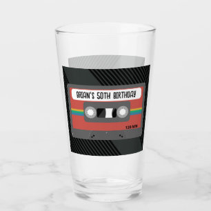 Personalised Mixtape Glass