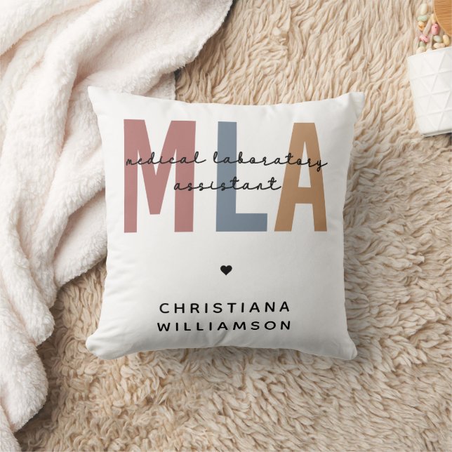 Personalised MLA Medical Laboratory Assistant Cushion (Blanket)
