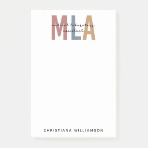 Personalised MLA Medical Laboratory Assistant Post-it Notes