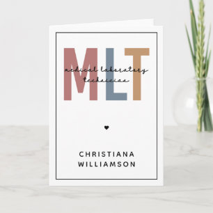 Personalised MLT Medical Laboratory Technician Card