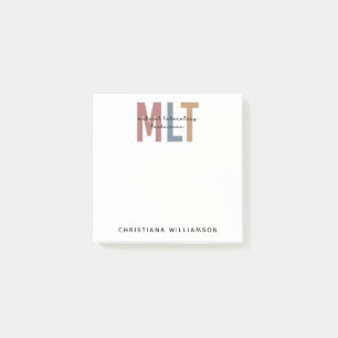Personalised MLT Medical Laboratory Technician Post-it Notes
