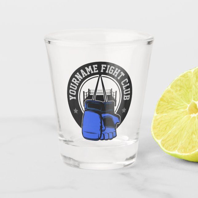 Personalised MMA Mixed Martial Arts Fight Club Shot Glass (Front)