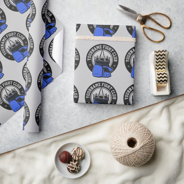 Personalised MMA Mixed Martial Arts Fight Club Wrapping Paper (Crafts)