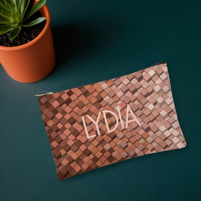 Personalised Mocha Mousse Accessories Pouch (Creator Uploaded)