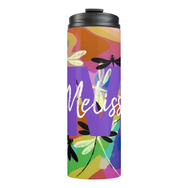 Personalised Mod dragonflies Thermal Tumbler (Front)