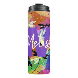 Personalised Mod dragonflies Thermal Tumbler