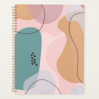 Personalised Modern Abstract Pastel Planner