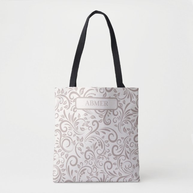 Personalised Modern Abstract Pattern Design Tote Bag (Front)