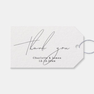 Personalised Modern and Stylish Thank You Gift Tags