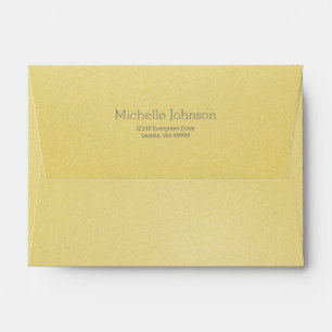 Personalised Modern Beige Grainy Texture Envelope