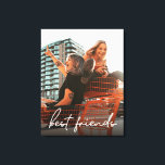 Personalised Modern  best friends photo Canvas Print<br><div class="desc">Create a cherished keepsake of your friendship with our Personalised Modern Best Friends Photo Canvas Print. This canvas print allows you to showcase your favourite photo of you and your best friend, capturing the special moments and memories you've shared together. The wrapped canvas design gives it a sleek and contemporary...</div>