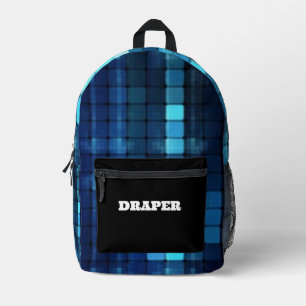 Personalised Modern Blur Pattern  Printed Backpack