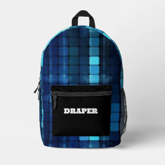 Personalised Modern Blur Pattern Printed Backpack