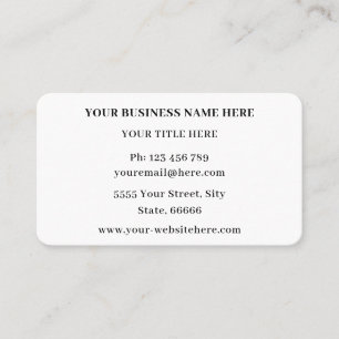 Personalised Modern Business Cards with Your Logo