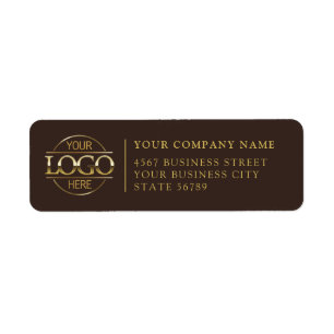 Personalised Modern Business Logo Return Address