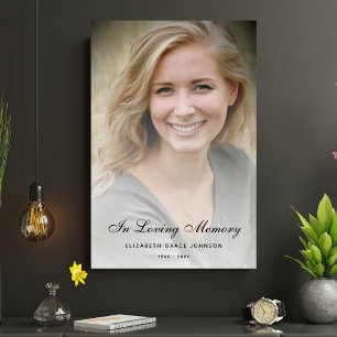 Personalised Modern Celebration of Life Funeral Poster