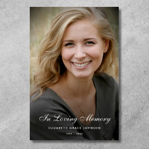 Personalised Modern Celebration of Life Funeral Poster