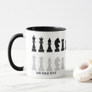Personalised Modern Chess Piece Game  Mug
