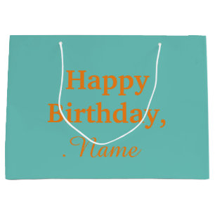 Personalised Modern, Chic Happy Gift Bag